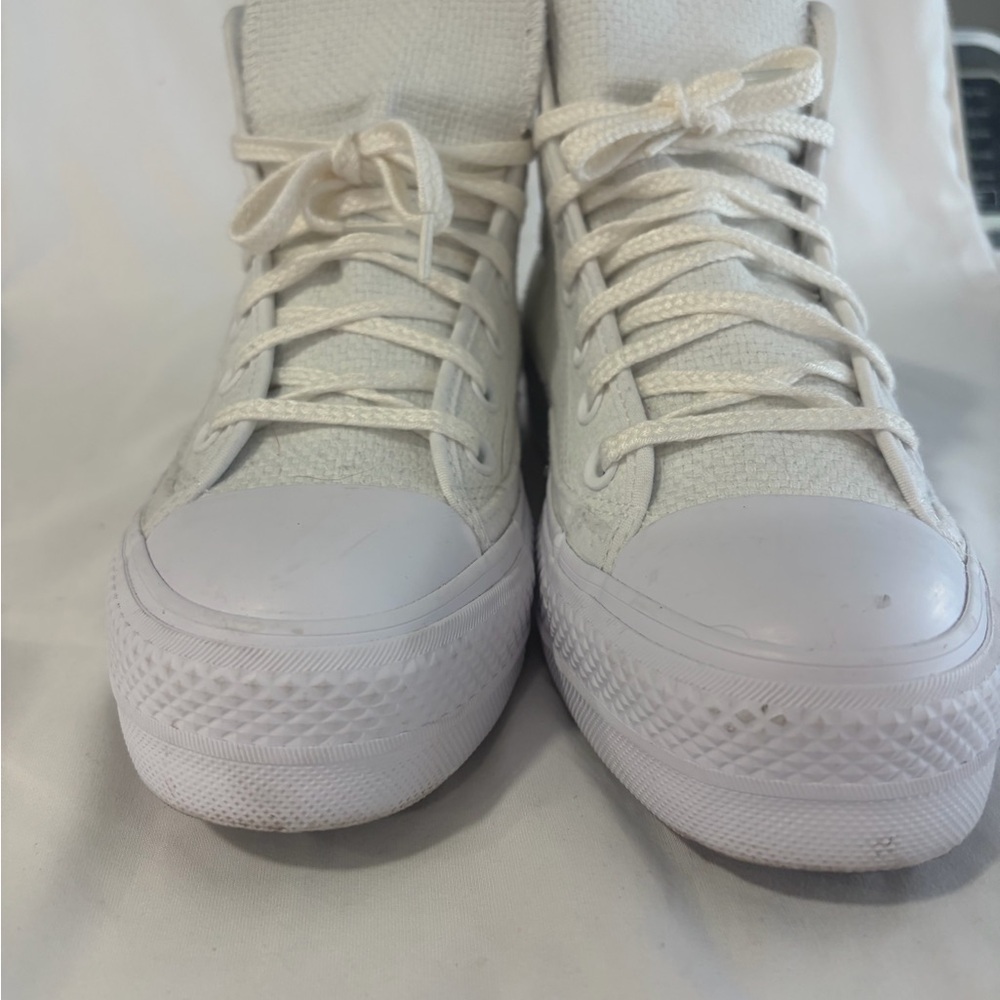 White High-Top Sneakers